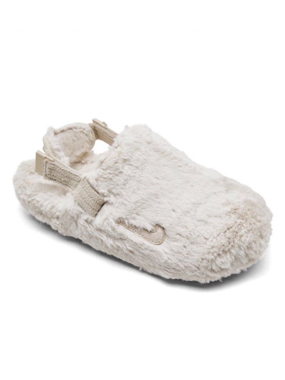 Nike Calm Faux Fur Mules SE Sandals From Finish Line Size Women 9